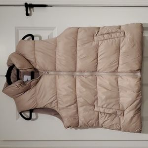 Old navy puffer vest women's large blush pink